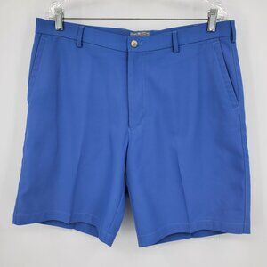 Peter Millar Moisture Wicking Performance Men's Royal Blue Golf Shorts Size 36